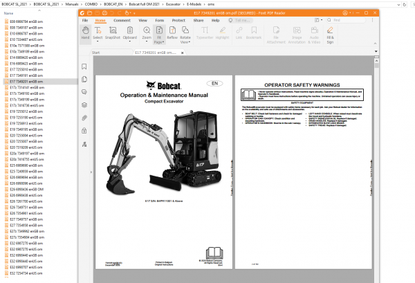 Bobcat Service Library 02.2021 Full Models Operation Maintenance 4