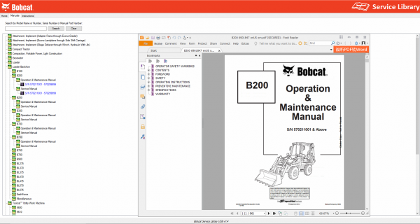 Bobcat Service Library Q1 2021 02.2021 Service Operator Maintenance Bulletins Manuals 6