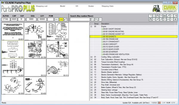 Clark ForkLift Parts Pro Plus v524 01.2022 Spare Parts Catalog DVD 2