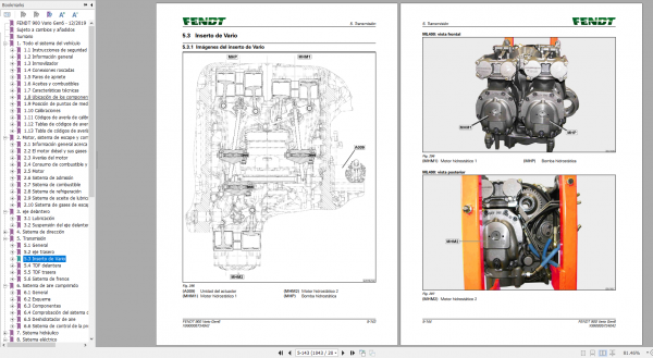 FENDT TRACTOR 15.7GB PDF Diagrams Operator Workshop Manuals Spanish ES DVD 12