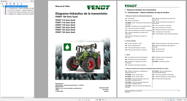 FENDT TRACTOR 15.7GB PDF Diagrams Operator Workshop Manuals Spanish ES DVD 8