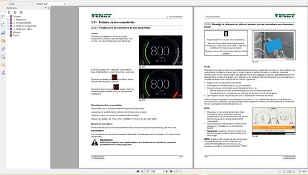 FENDT TRACTOR 17 GB PDF Updated 2022 Diagrams Operator Manual Workshop Manuals Spanish ES DVD 6