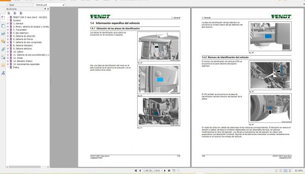 FENDT TRACTOR 17 GB PDF Updated 2022 Diagrams Operator Manual Workshop Manuals Spanish ES DVD 8
