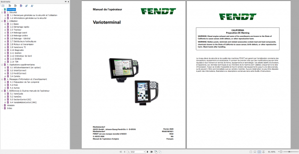 FENDT TRACTOR 20.2 PDF Diagrams Operator Workshop Manuals French FR DVD 9
