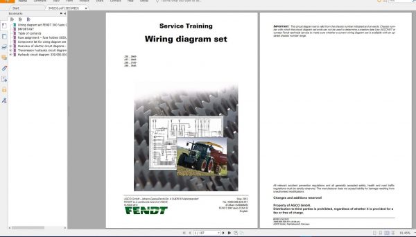 FENDT TRACTOR 22.2GGB PDF Diagrams Operator Manual Workshop Manuals English EN DVD 10