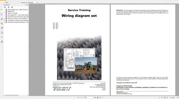 FENDT TRACTOR 22.2GGB PDF Diagrams Operator Manual Workshop Manuals English EN DVD 2