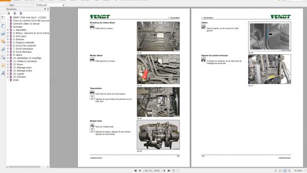 FENDT TRACTOR 22.3 GB PDF Updated 2022 Diagrams Operator Manual Workshop Manuals French FR DVD 2