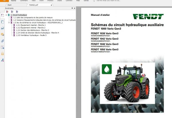 FENDT TRACTOR 22.3 GB PDF Updated 2022 Diagrams Operator Manual Workshop Manuals French FR DVD 7