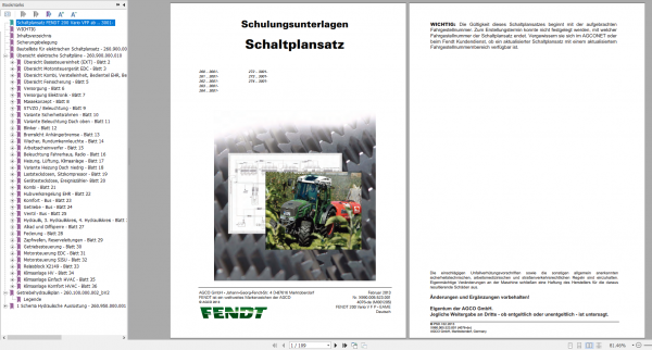 FENDT TRACTOR 26.4GB PDF Updated 2022 Diagrams Operator Workshop Manuals German DVD 4