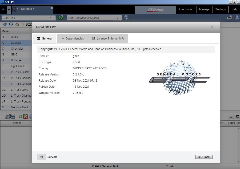 General GMIO Motors Asia Africa EPC 12.2021 Spare Parts Catalog 11d6c2f9ae7c08b9a