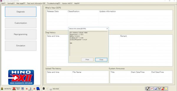HINO Diagnostic eXplorer DX2 1.1.22.2 02.2022 Diagnostic Software 2