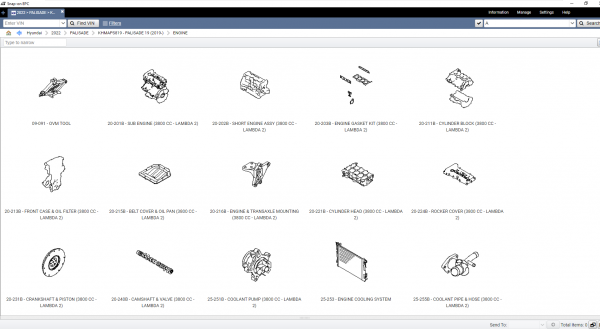 HYUNDAI USA CANADA Snap On EPC 5 07.2021 Spare Parts Catalog 6
