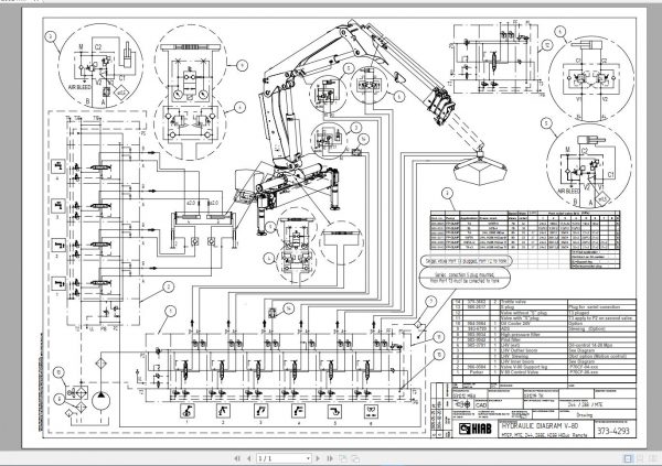 Hiab Crane 603MB PDF DVD Service Manual Maintenance Manual Hydraulic Diagrams Spare Parts Catalog 5
