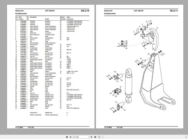 Hiab Crane 603MB PDF DVD Service Manual Maintenance Manual Hydraulic Diagrams Spare Parts Catalog 8
