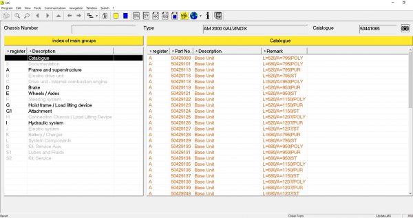 JUNGHEINRICH JETI ForkLift ET v4.36 Updated 463 02.2022 Spare Parts Catalog Full Instruction DVD 3