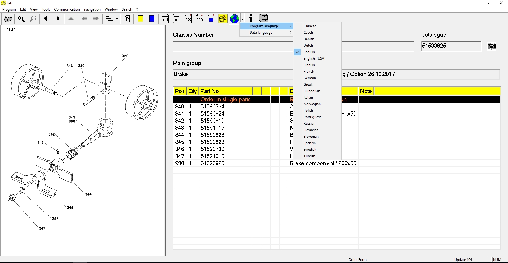 JUNGHEINRICH JETI ForkLift ET v4.36 Updated 464 02.2022 Spare Parts Catalog Full Instruction DVD 5