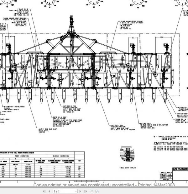 John Deere 1870 SS TBT AIR Package JD90 Schematic Instructions AAA12687 10.2007