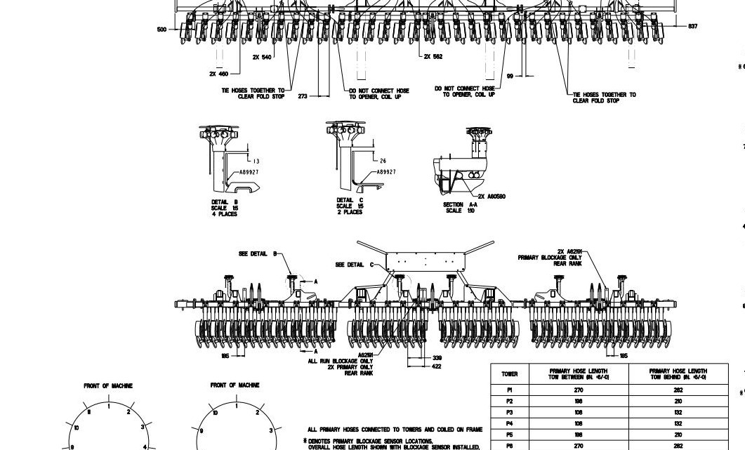 John Deere Air System 40x7.5 1890 Schematic Instruction AAA12042 07.2010
