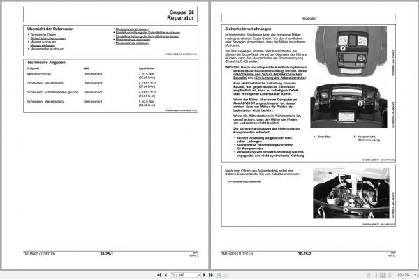 John Deere Automonus Mower E4 MOWiT 500F Technical Manual TM115029 12.2013 DE 2