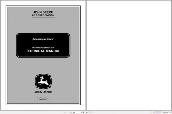 John Deere Autonomous Mower Technical Manual TM115019 11.2011 1