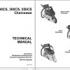 John Deere Chainsaws 200CS 230CS 300CS 550CS Technical Manual TM1750 1