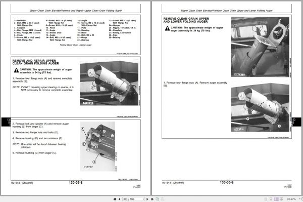 John Deere Combine CTS Rice Technical Manual TM1543 2