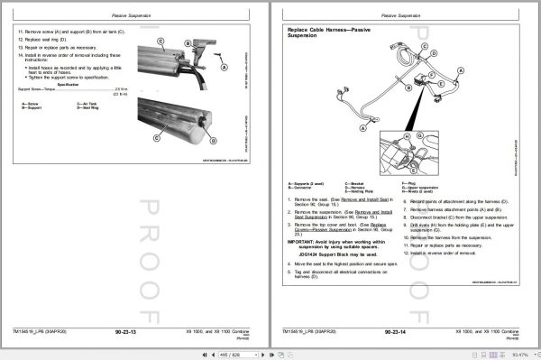 John Deere Combine X9 1000 X9 1100 Technical Manual TM154519 LPB 04.2020 2