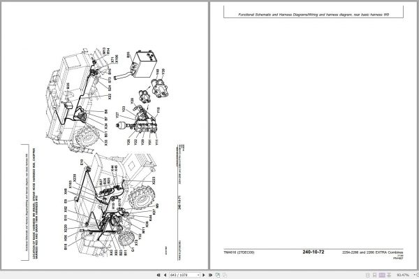 John Deere Combines 2254 2256 2258 2264 2266 Technical Manual TM4616 2