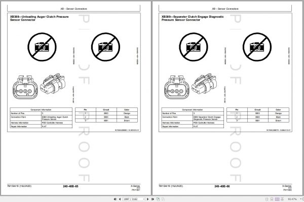 John Deere Combines X Series Technical Manual TM154419 06.2020 2