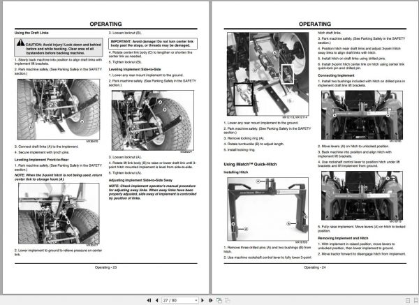 John Deere Compact Utility Tractors 2520 SN 400001 Operators Manual OMLVU20933 F9 2009 2