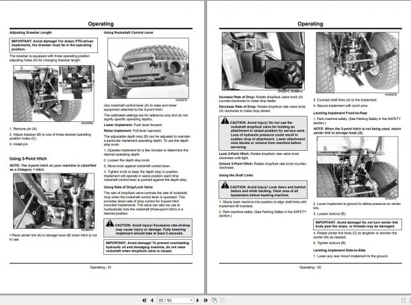 John Deere Compact Utility Tractors 2520 SN 480001 Operators Manual OMLVU26091 F2 2012 2