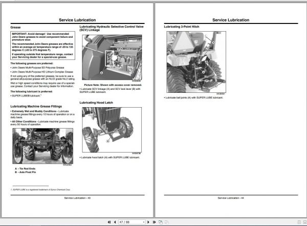 John Deere Compact Utility Tractors 2720 SN 106005 Operators Manual OMLVU19798 E2 2012 2