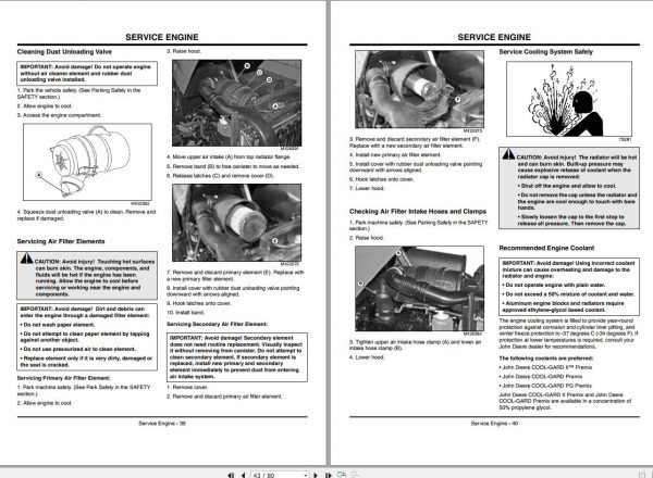 John Deere Compact Utility Tractors 2720 SN 106005 Operators Manual OMLVU20932 F9 2009 2