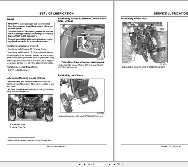 John Deere Compact Utility Tractors 2720 SN 186003 Operators Manual OMLVU22984 K9 2009 2
