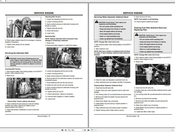 John Deere Compact Utility Tractors 3203 SN 10001 Operators Manual OMLVU17604 K7 2007 2