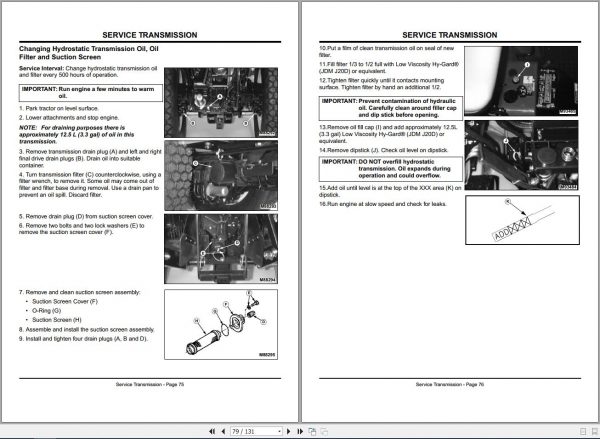 John Deere Compact Utility Tractors 4100 SN 110001 Operators Manual OMM134969 K7 2