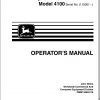 John Deere Compact Utility Tractors 4100 SN 110001 Operators Manual OMM134994 C8 1