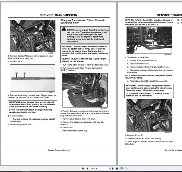 John Deere Compact Utility Tractors 4105 SN 100001 Operators Manual OMLVU19126 A9 2009 2
