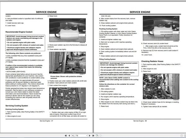 John Deere Compact Utility Tractors 4105 SN 100001 Operators Manual OMLVU19957 J7 2007 2
