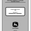 John Deere Compact Utility Tractors 4105 SN 410001 Operators Manual OMLVU23693 A1 2011 1