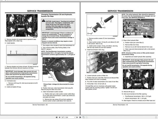 John Deere Compact Utility Tractors 4120 4320 4520 4720 Operators Manual OMLVU16217 G4 2004 2