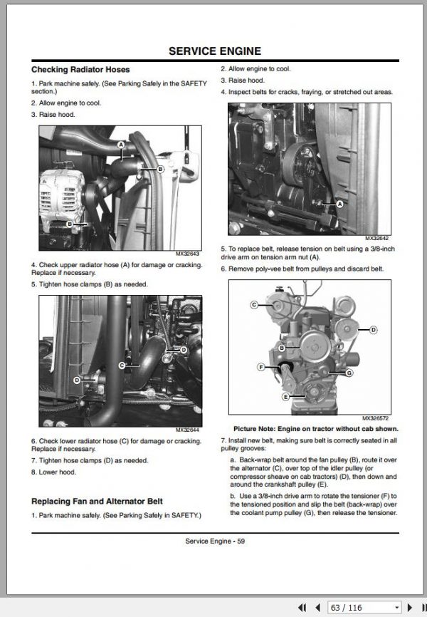 John Deere Compact Utility Tractors 4120 4320 4520 4720 Operators Manual OMLVU17927 J7 2007 2