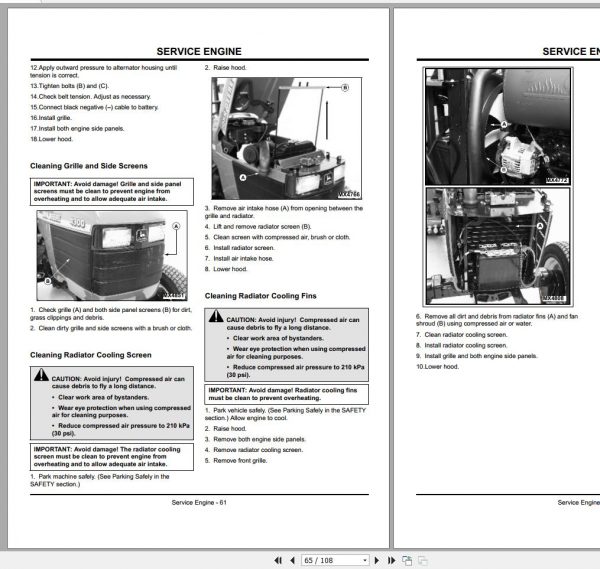 John Deere Compact Utility Tractors 4200 4300 4400 Operators Manual OMLVU11736 L0 2000 2