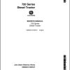 John Deere Diesel Tractor 720 Series Service Manual SM2020 1