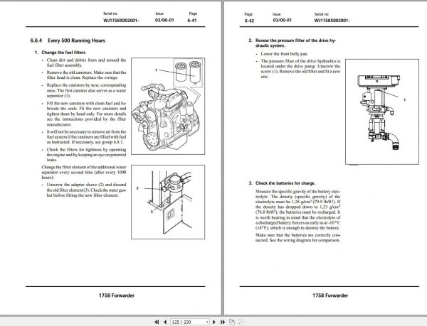 John Deere Forwarder 1758 WJ1758X002001 Operators and Maintenance Manual OMF062130 2001 2