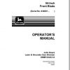 John Deere Front Blade 54 Inch SN 030001 Operators Manual OMM123433 I4 1
