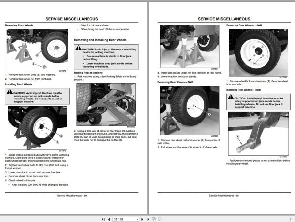 John Deere Front Mower 1420 1435 1445 1545 1565 Operators Manual OMTCU17249 J2 2002 2