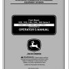 John Deere Front Mower 1420 1435 1445 1545 1565 Series II Operators Manual OMTCU24076 L8 2009 1