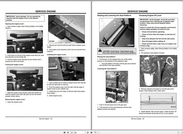John Deere Front Mower 1420 1435 1445 Operators Manual OMTCU13565 K0 2000 2