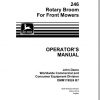 John Deere Front Mower 246 Rotary Broom Operators Manual OMM119924 B7 1